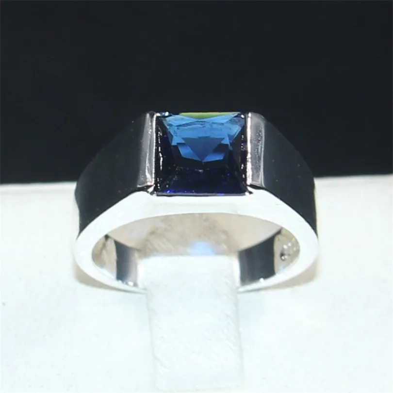 Choucong ювелирные изделия классический 3ct квадратный белый принцесса огранка 5a Циркон 925 пробы серебро обручальные кольца для мужчин и женщин
