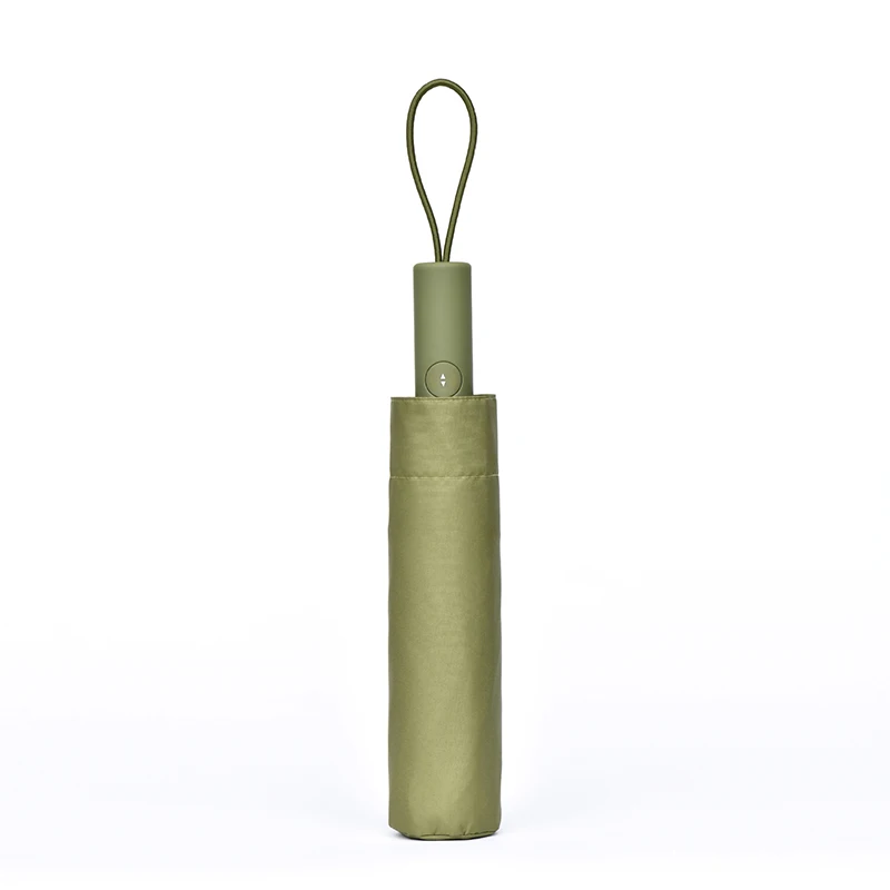 Army green Tiohoh T3 серии автоматический зонт для мужчин и женщин 190T тефлон понджи ткань складной зонт ветрозащитный 8K Простой Paraguas мужской - Цвет: Army green