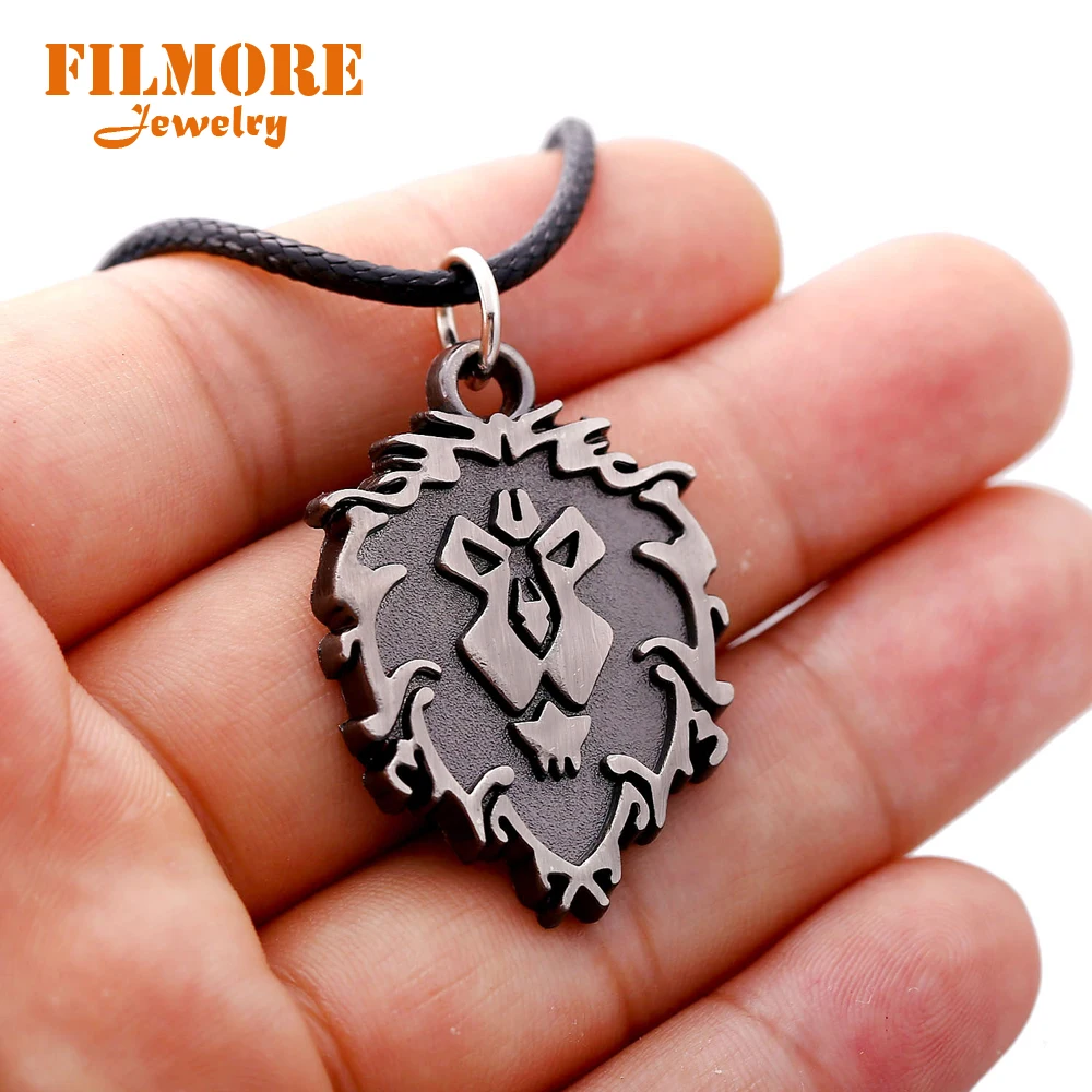 Filmore колье Цепочки и ожерелья WOW Лига Horde Логотип Подвески s альянс игры Косплэй
