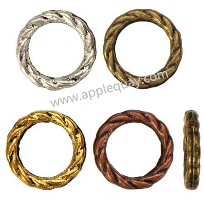 

DIY Circle Spacer Bracelets Necklaces New Year Close Jump Ring 5mm Large Hole Vintage Silver Metal Jewelry Findings 8*1mm 300pcs