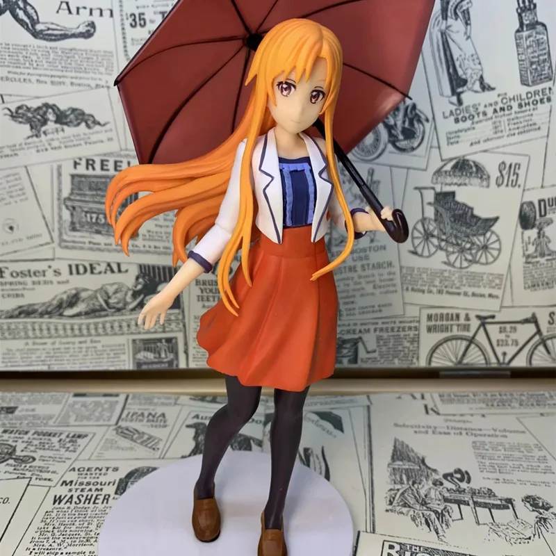 

Аниме меч искусство онлайн Asuna Зонт Ver ПВХ экшн-фигурка Коллекционная модель кукла игрушка 20 см