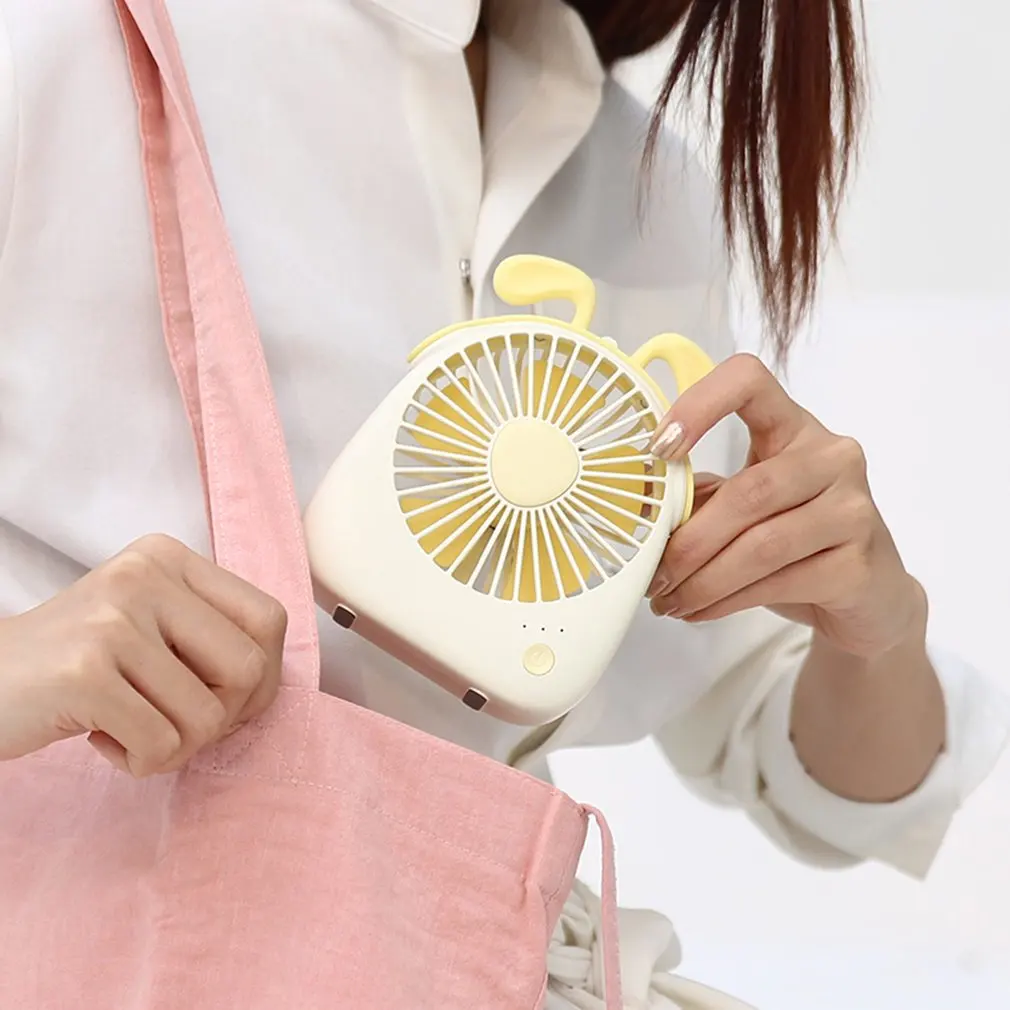 Usb Rechargeable Low Noise Mini Fan Summer Desktop Electric Cute Animal Figure Handheld | Бытовая техника