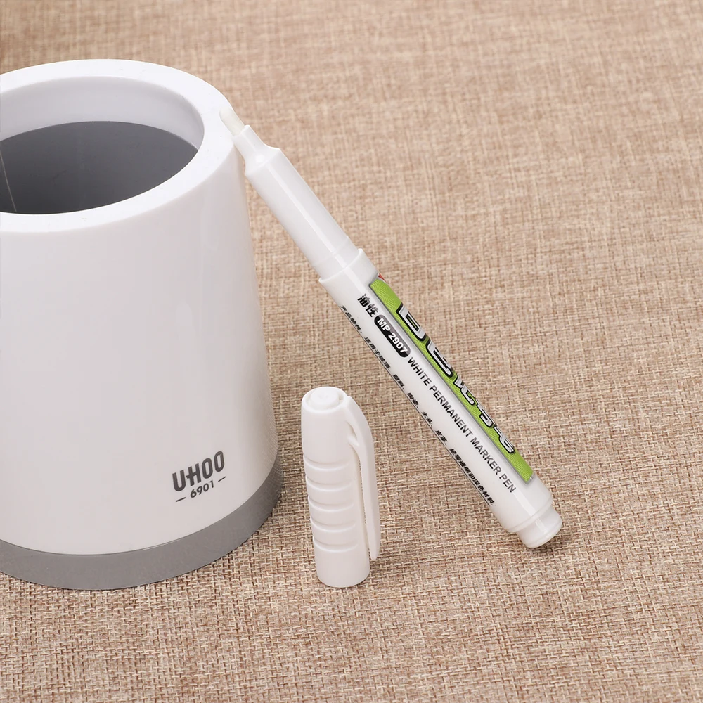 1 шт. металлические водонепроницаемые маркерные ручки белая шина Перманентная