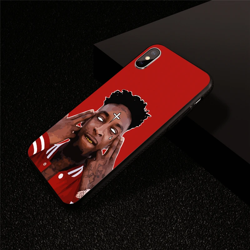Чехол для iphone 7 8 7/8 plus 5 5S SE чехол Tupac Amaru Shakur 2Pac RAP 21 Savage телефонные чехлы 6 6S Plus X XS XR
