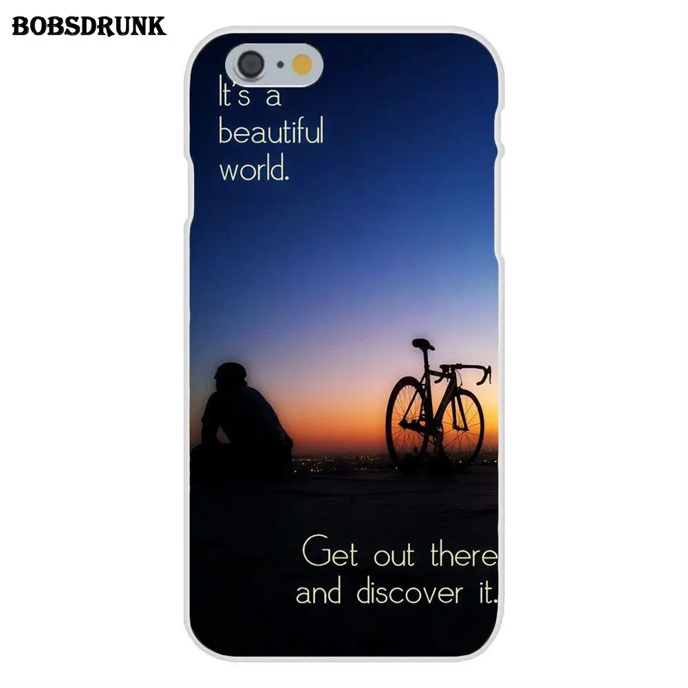 EJGROUP Мягкий Силиконовый ТПУ прозрачный крутой лучший чехол для iPhone 4 4S 5 5C SE 6 6 S 7 8 Plus X велосипедный велосипед Велоспорт