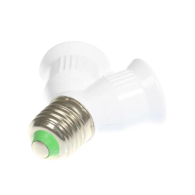 250pcs E27 to 2 Lamp Holder Base Bulb Socket Adapter LED Lighting Converter | Converters