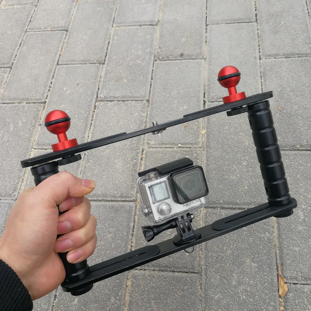 Ручной подводный дайвинг погружение крепление лоток для sony Gopro SJCAM Экшн камеры и мини Camcoder