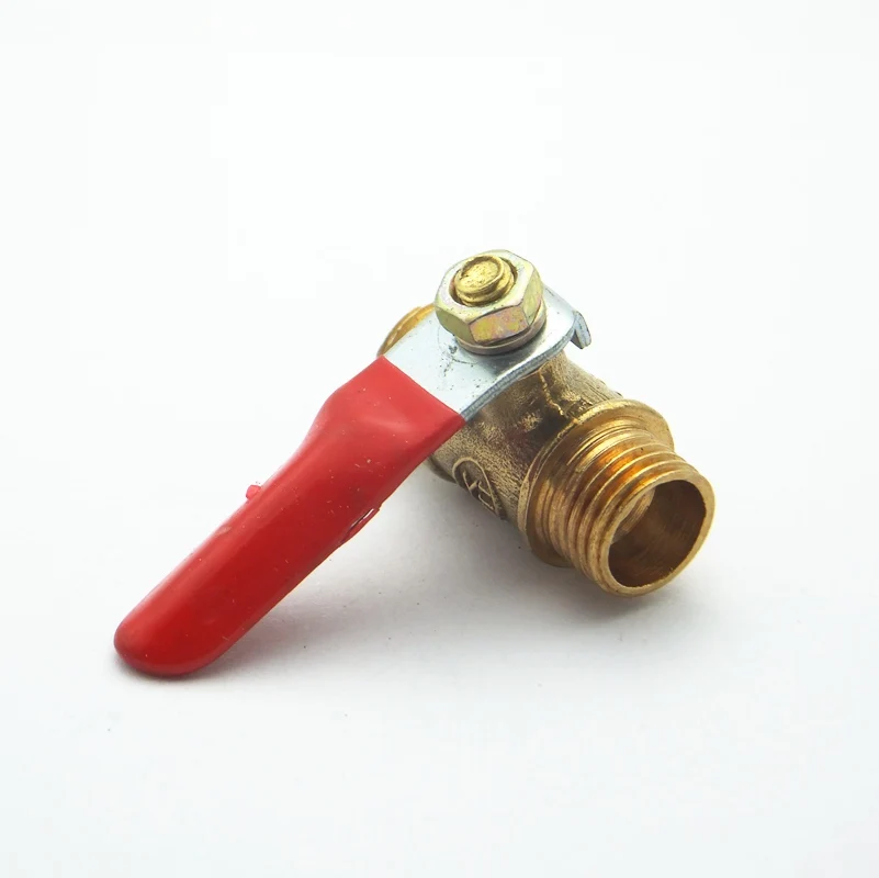1/4 &quotBSP Male x 1/4&quot BSP Thread двусторонний латунный шаровой клапан для масла воды