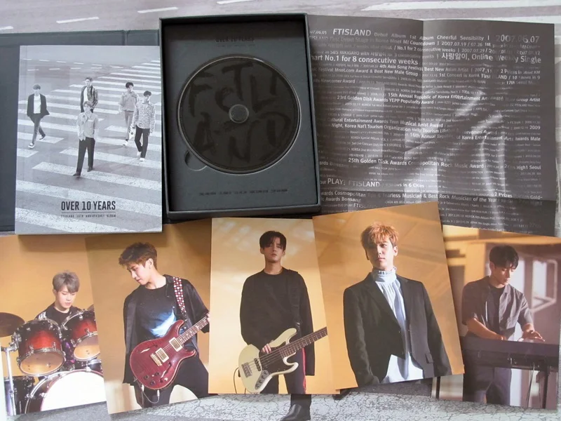 Альбом с автографом FTISLAND FT 10 юбилеев более лет CD + Фотокнига подписанный плакат