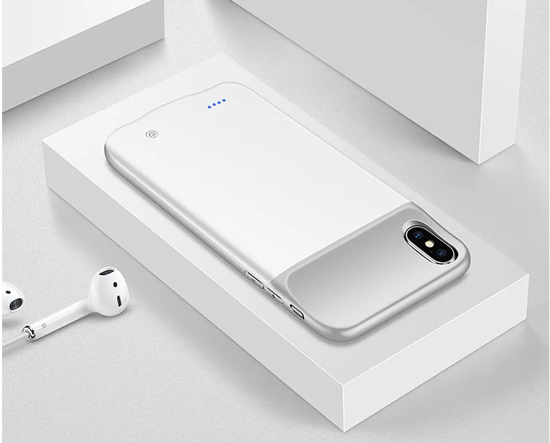 Батарея чехол для iPhone 6/6s/7/8 свет и большая емкость 5000 мАч зарядка в то же время