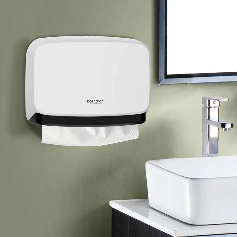 hand multifold paper towel holder bathroom accessories wall mounted kitchen holder for paper towel dispenser key open tissue box free global shipping