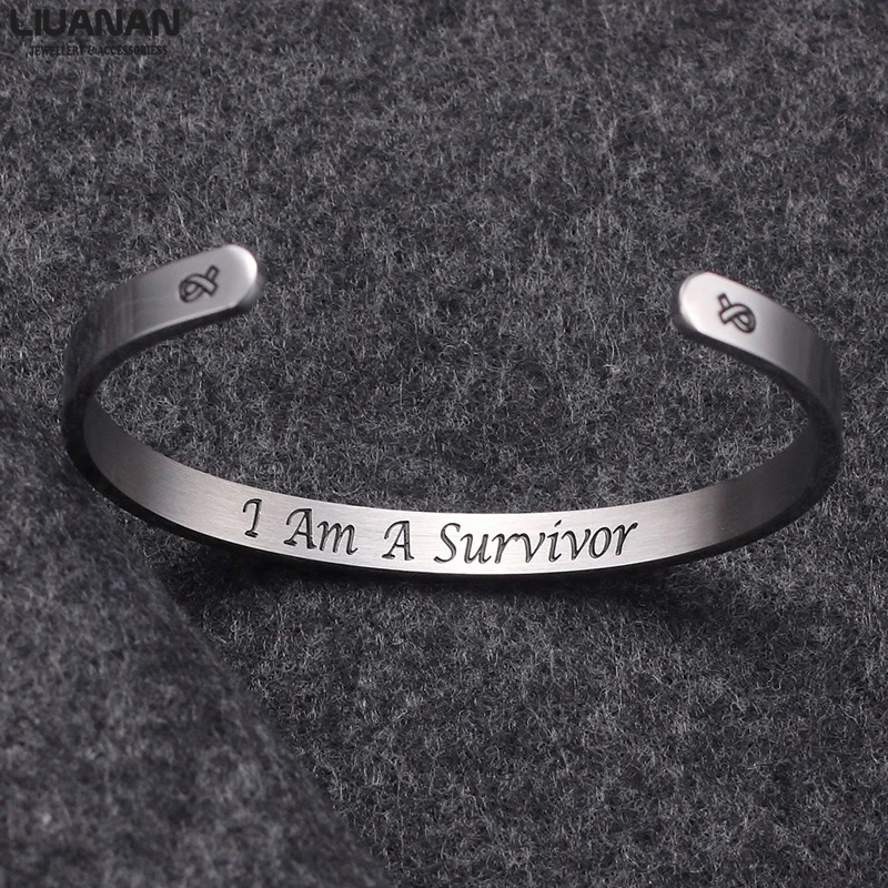 Браслет I Am a Survivor ювелирное изделие с раком подарок для раковых больных браслет