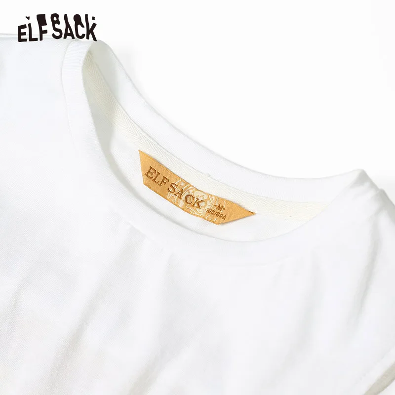 Женская винтажная блузка ELFSACK хлопковая рубашка в клетку с круглым вырезом и