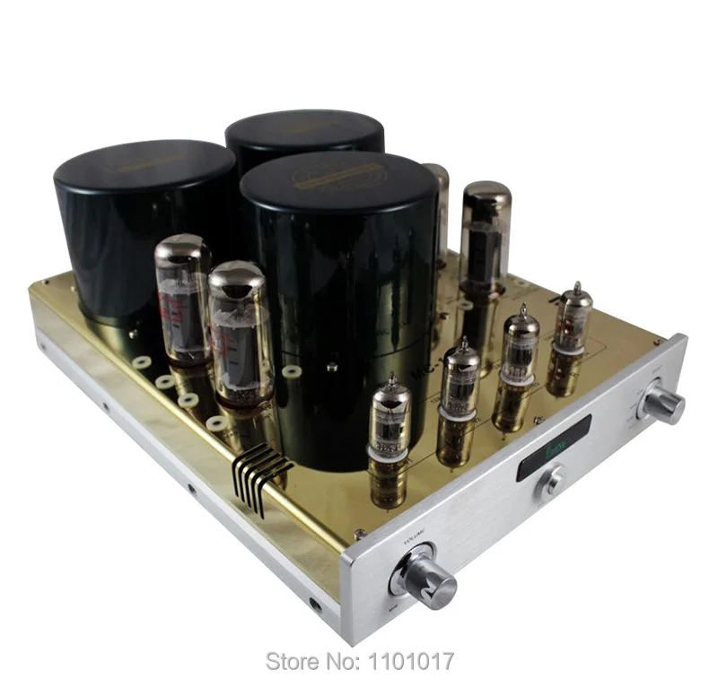 YAQIN MC-10T EL34 вакуумный ламповый толкающий Интегрированный усилитель HIFI EXQUIS ламповый усилитель с 12AX7 предусилитель