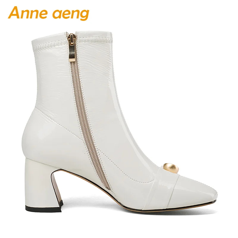 Новинка 2018 года сезон осень-зима женские ботильоны из натуральной кожи на