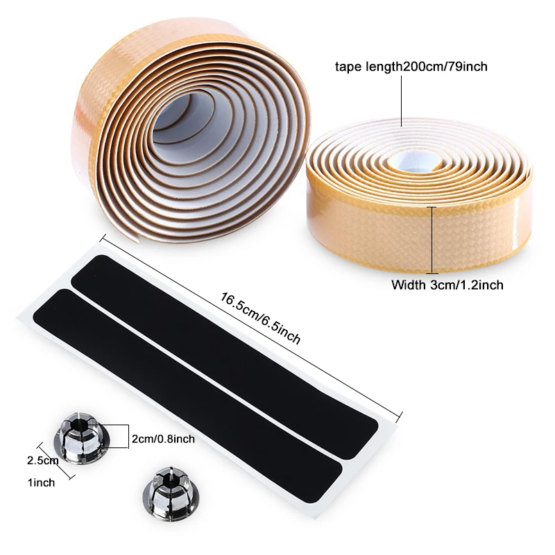 1 пара Противоскользящих рулей для велосипеда лента из углеродного волокна руля