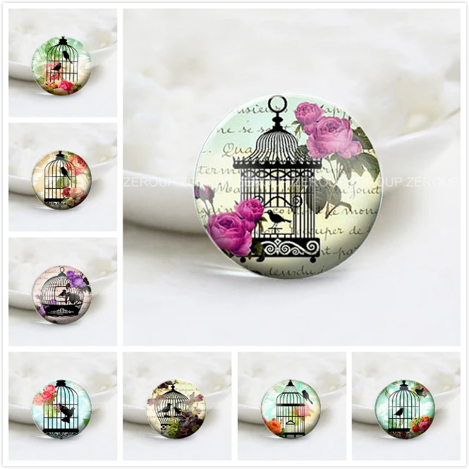 

ZEROUP Round Photos Glass Cabochon Jewelry Finding fit Cameo Blank Settings Supplies for Jewelry Components 3