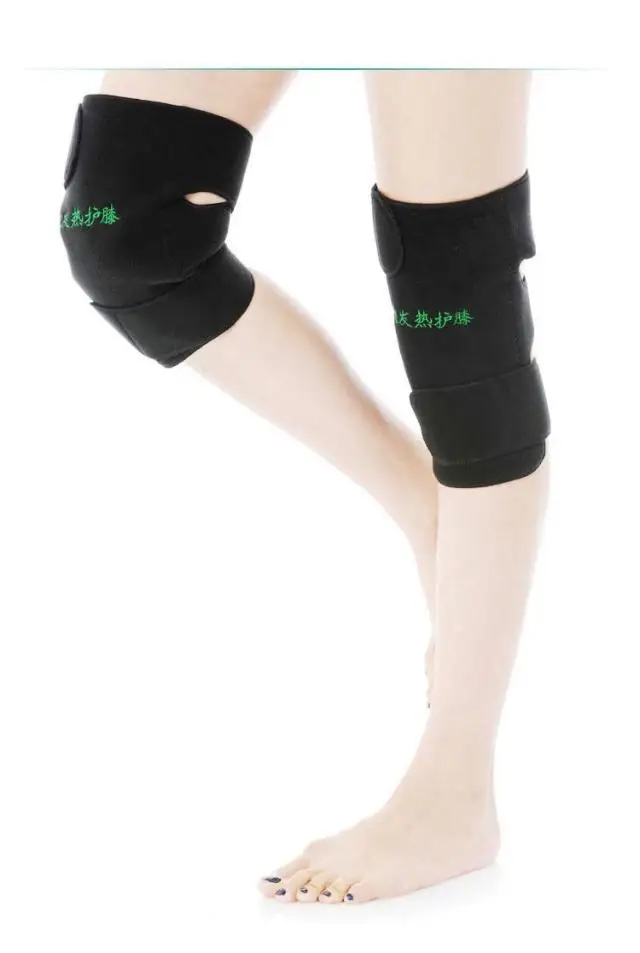 

10pcs Plus size far infrared tourmaline self heating kneepad thermal breathable sports