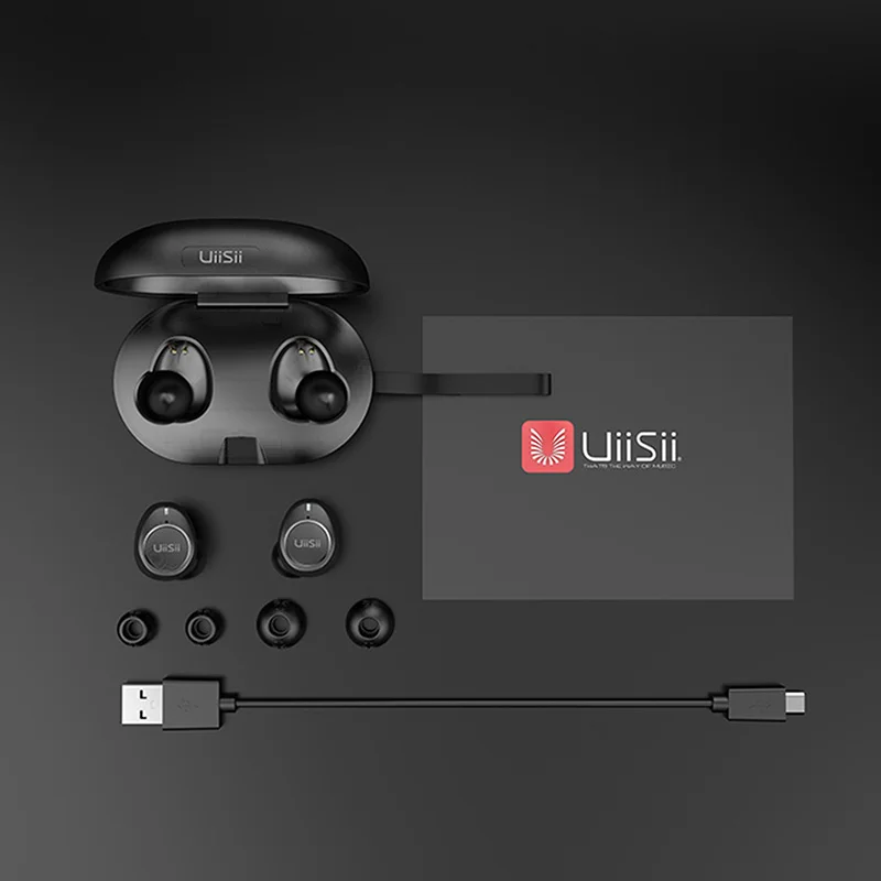 UiiSii TWS 60 беспроводные Bluetooth наушники IPX5 водонепроницаемые спортивные HiFi стерео 5 0
