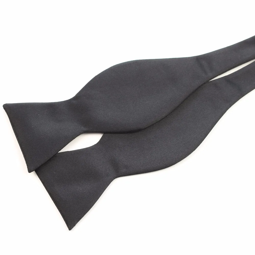 Однотонный тёмный галстук бабочка из полиэстера и шелка|handmade bowtie|self bowtiebowtie self |