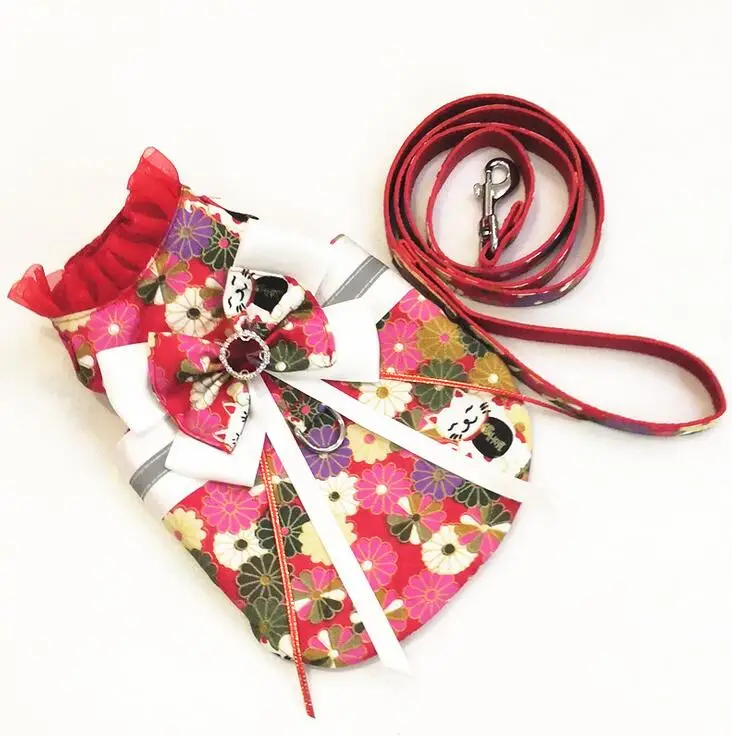 Настоящий поводок для собак кошек домашних животных жилет дизайнерское модное