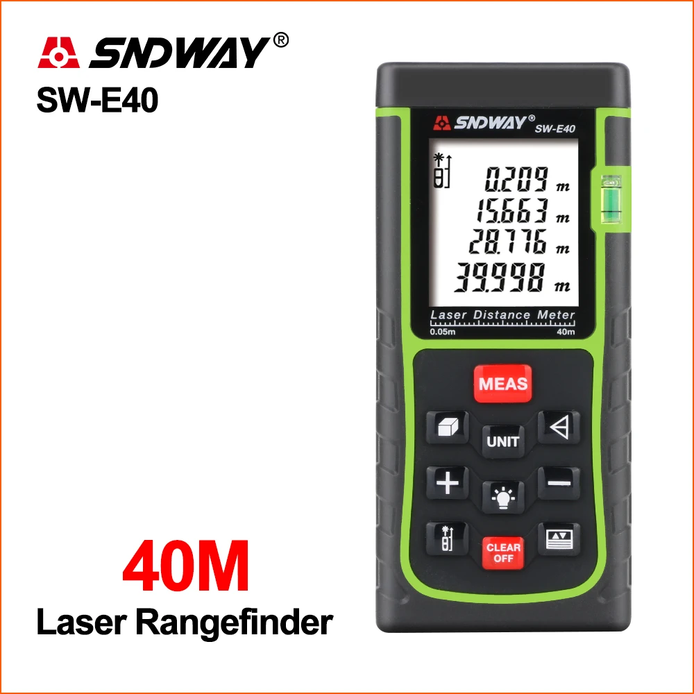 

SNDWAY Laser Rangefinder Distance Meter Hunting Rangefinder Range Finder Digital Mini Handheld SW-E Series Laser Distance Meters