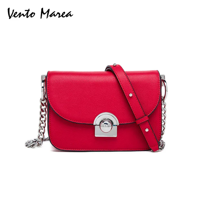 Crossbody Bag Handbag 2018 New Brand Designer Messenger Bags Genuine Leather Women's Female Fashion Woman Chains Shoulder | Багаж и