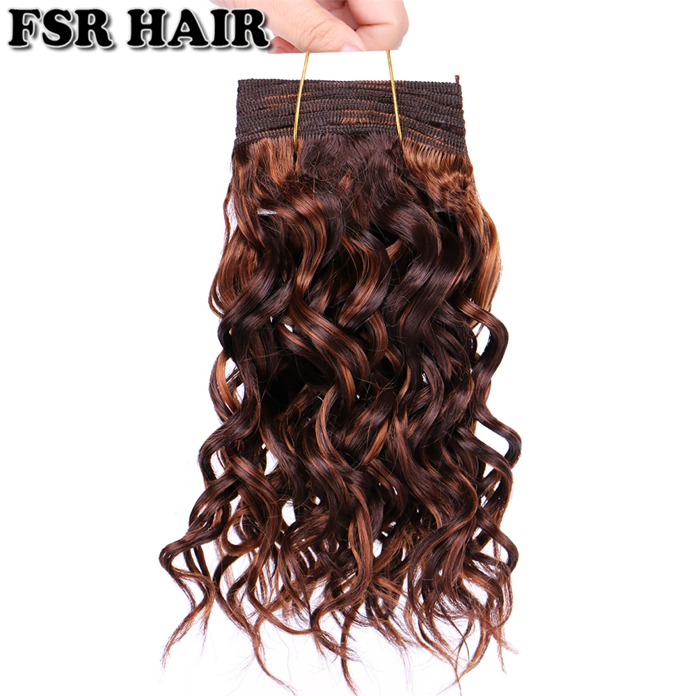 8&quot-20&quot P4/30 color double Weft wavy Hair 100g/pcs Bohemian hair bundles synthetic Extensions for women | Шиньоны и парики