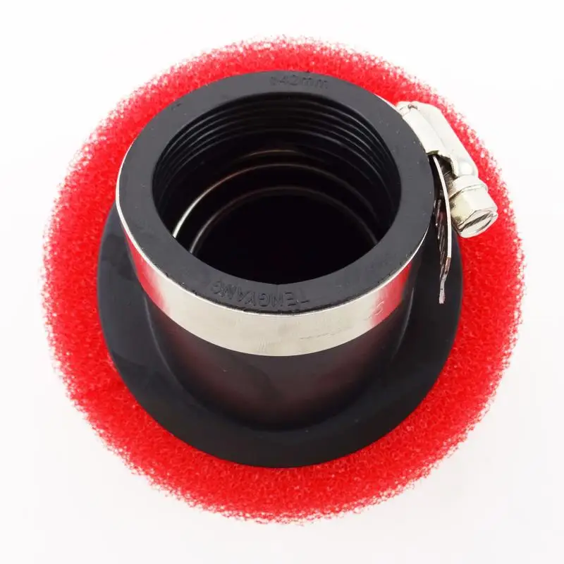 Угловой пенопластовый воздушный фильтр 42 мм губчатый очиститель для 125cc 140cc 110 KLX