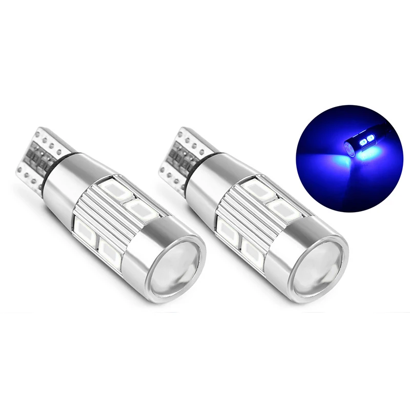Светодиодная автомобильная лампа 2 шт. 194 Вт Canbus 10 SMD 5630 без ошибок|led t10|t10 194led t10 w5w |