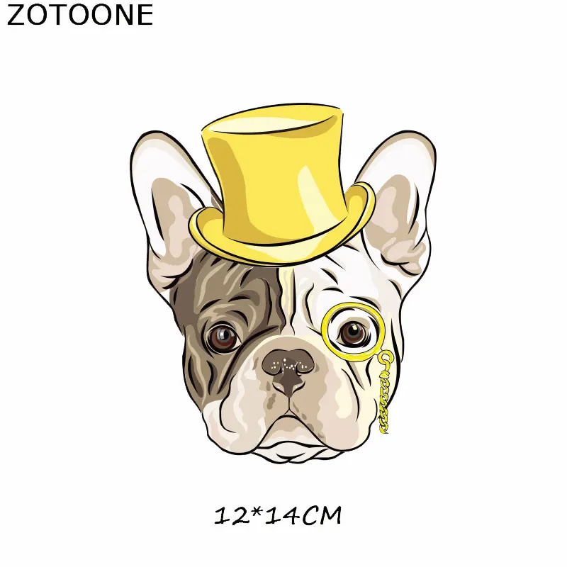 Нашивка ZOTOONE с мультяшными собаками Аппликации термоклейкие переводы для
