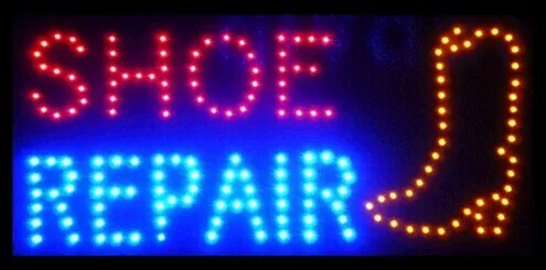 CHENXI горячая Распродажа ремонт обуви открытая неоновая вывеска графика 24x13 дюймов