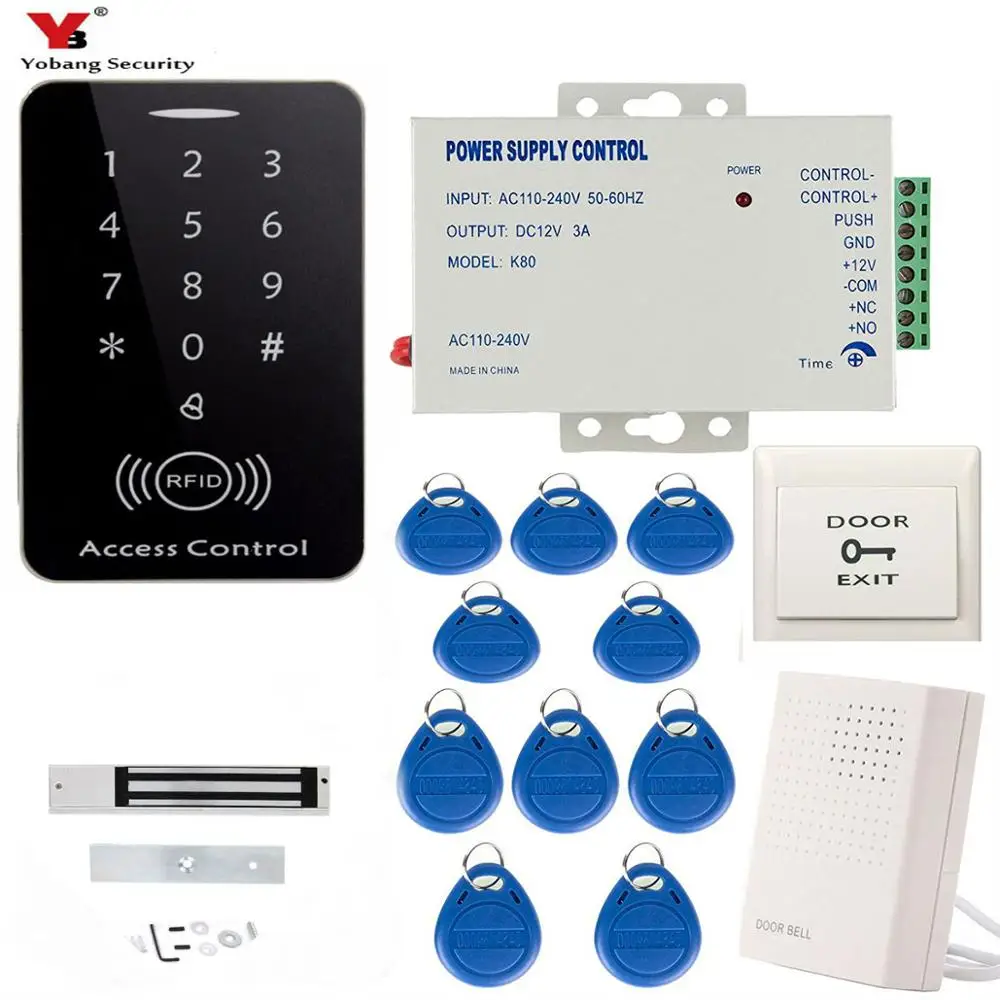 T152 Yobang безопасности 10 шт. RFID брелок контроля доступа ворота системы безопасности Бесконтактный вход Электрический дверной замок система контроля доступа - Цвет: T152
