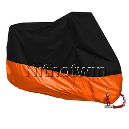 M, L, XL, 2XL, 3XL, 4XL Новая мотоциклетная обувь Чехлы для мангала Водонепроницаемый дышащий открытый мотоцикла скутер дождевик УФ защитное покрытие пальто чехол для мотоцикла - Цвет: Orange