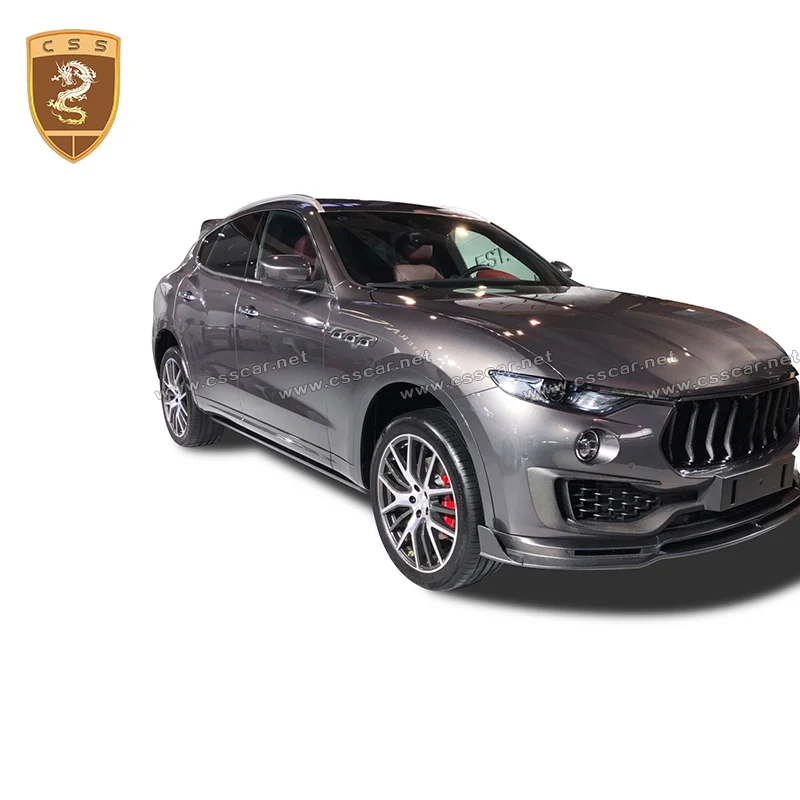 Настоящие углеродного волокна передний бампер для губ Наборы тела Подходит Maserati