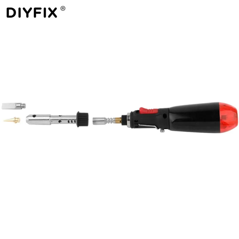 DIYFIX 12 мл Регулируемый Температура Газовый паяльник беспроводной Сварочные