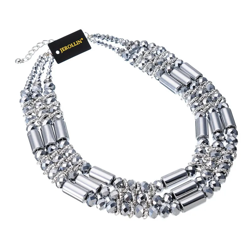 Vintage Style Statement Big Crystal Pendant Women Neckalces Antique Chain Choker Necklace For Fashion Jewelry | Украшения и