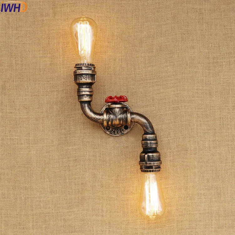 IWHD Эдисон Ретро винтажные Настенные светильники антикварные водопроводные Лофт