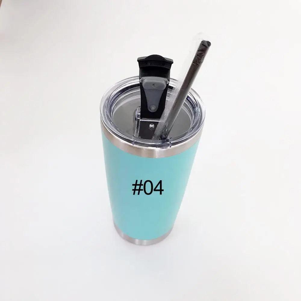 20oz Tumblers 04 Пустой 20 унций винный стакан с соломинкой из нержавеющей стали с двойными стенками с вакуумной изоляцией кружка персонализированный Тощий стакан Прямая поставка - Цвет: 20oz Tumblers 04