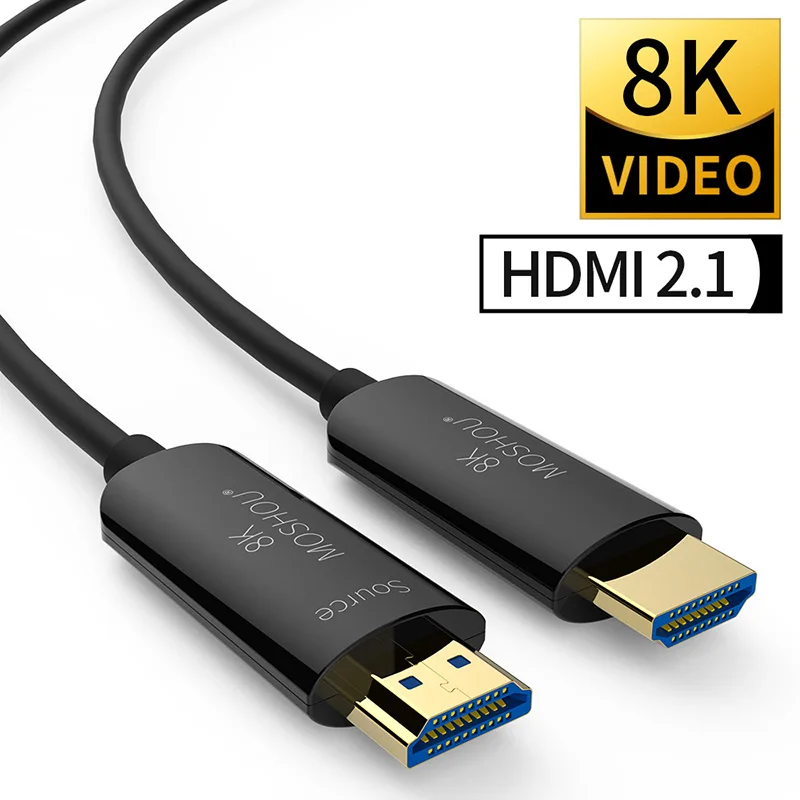 Оптоволоконные кабели HDMI совместимые 2 1 48 Гбит/с ультраскоростные 8K 4K 120 60 Гц UHD HDR