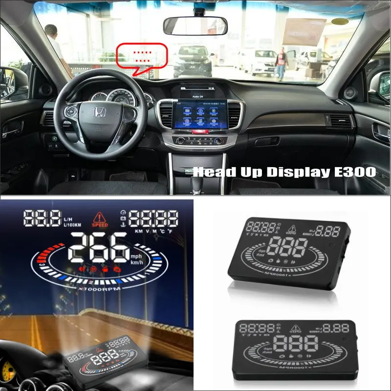 For Honda Accord 2008-2018 2019 2020 Car HUD Head Up Display OBD/OBD2/OBDII Auto Accessories Universal Driving Speed Alarm