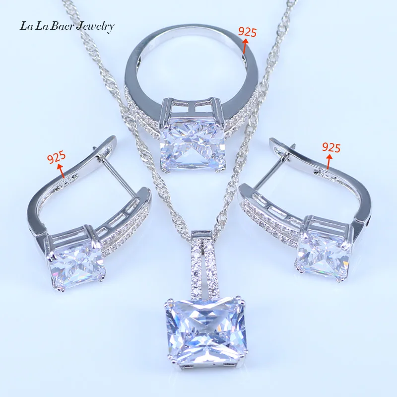 L & B лучший свадебный подарок высокое качество Квадратный Белый австрийский