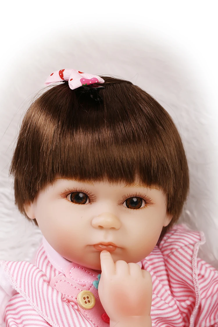 Кукла реборн NPKCOLLECTION мягкая силиконовая виниловая кукла младенец 17 дюймов 40 см