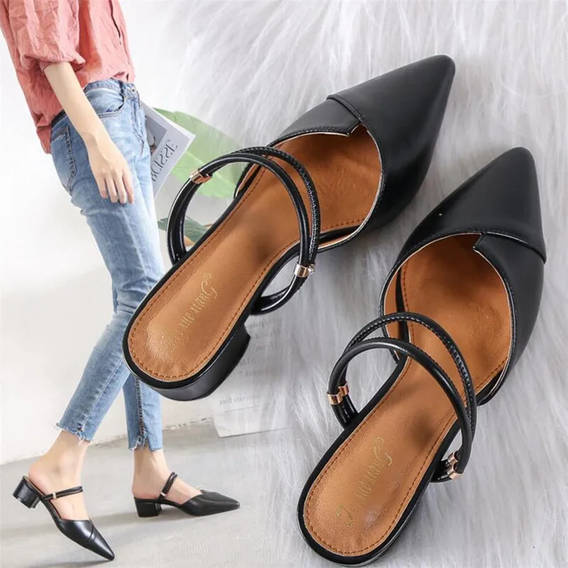 Женская обувь сандалии на плоской подошве женские летние пляжные с заостренным