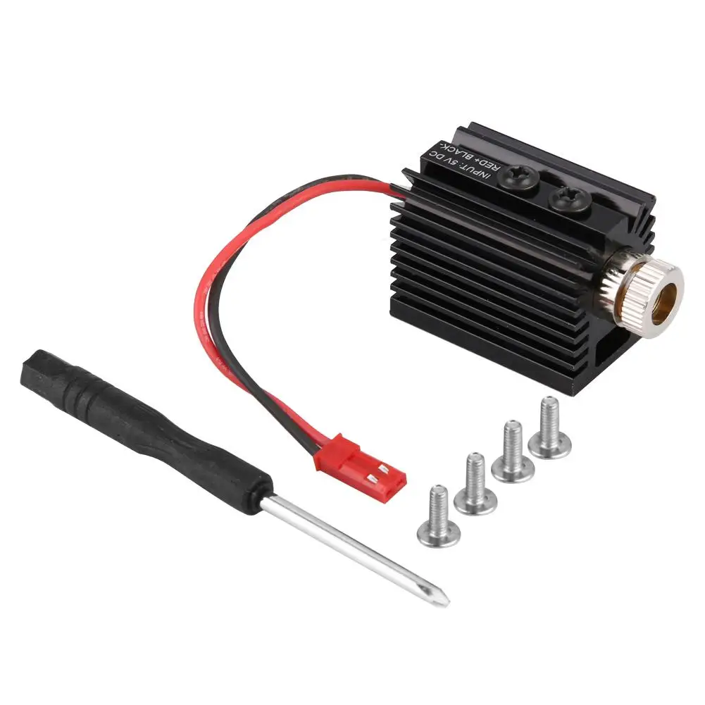 100/180/500mW 45nm Adjustable Focusing Blueviolet Light Laser Head Module Carving Cutting Module For DIY CNC Engraving Machine