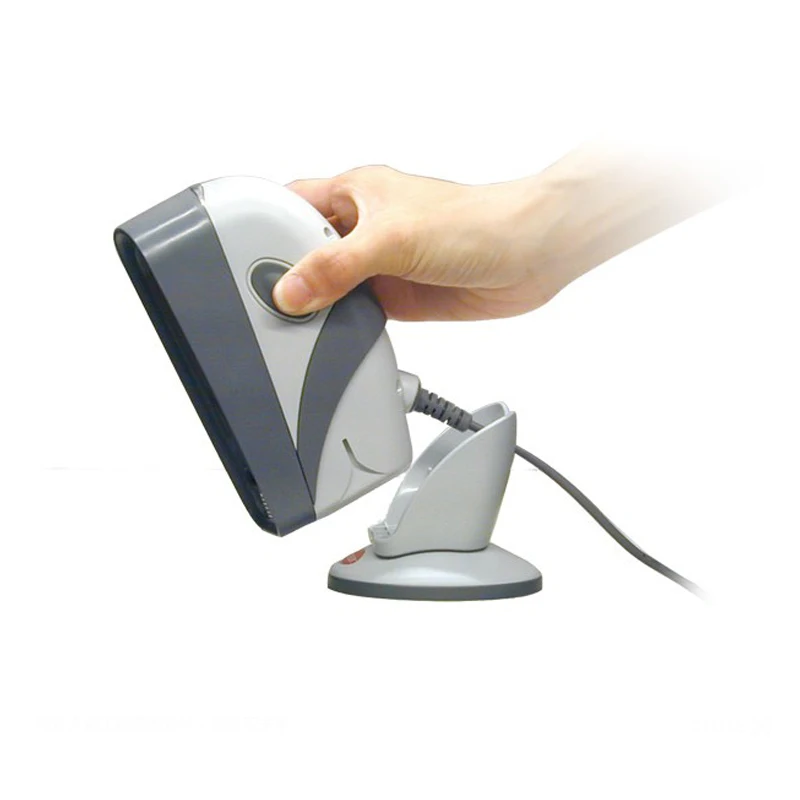 USB Dual-Laser label scanner with 32 Scan Line Omnidirectional barcode reader 1D bar code scanner for supermarket