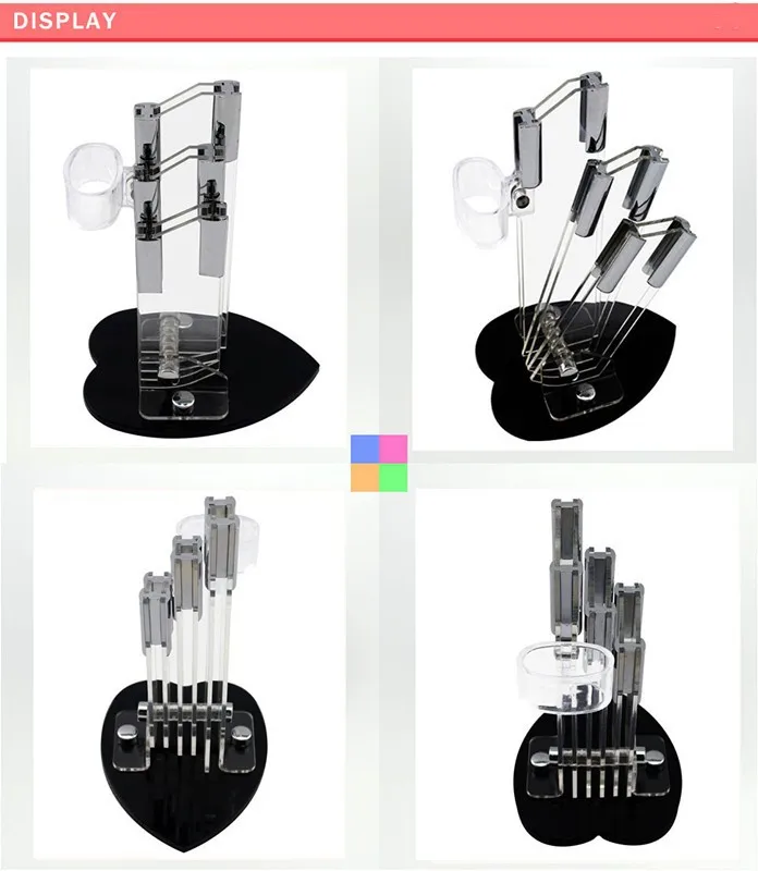 В форме сердца акриловый кухонный керамический держатель для ножей Кухня блок