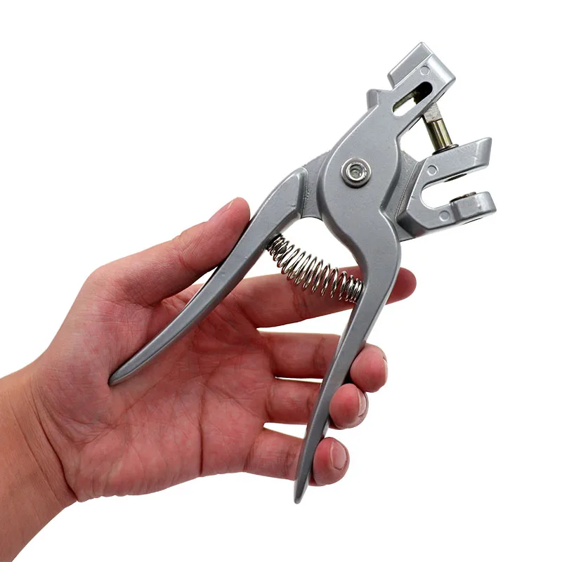 

Livestock Animal Pig Sheep Ear Punch Aluminium Alloy Ear Canal Pliers Pigs Cattle and Sheep Ear Hole Clamp Pliersd43