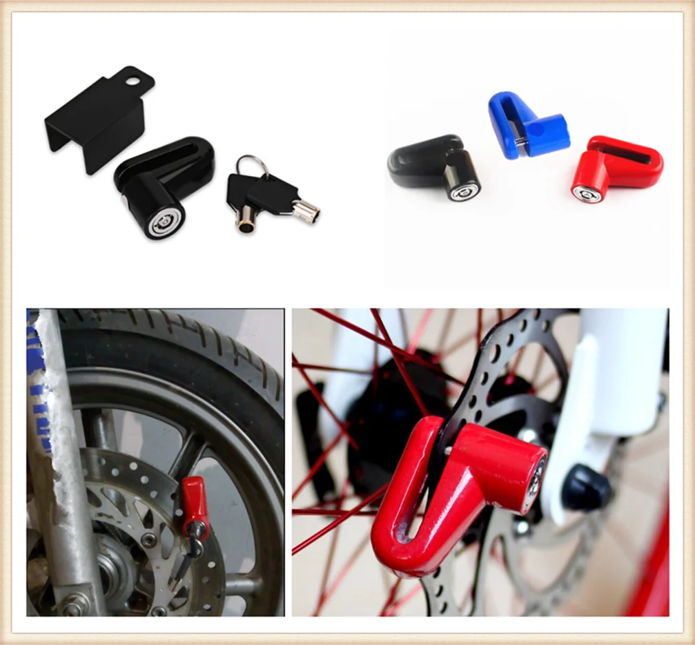 

Motorcycle scooter bicycle wheel safety anti-theft brake disc lock for Kawasaki Z800 E veRsion NINJA 250 300R Z250 Z300