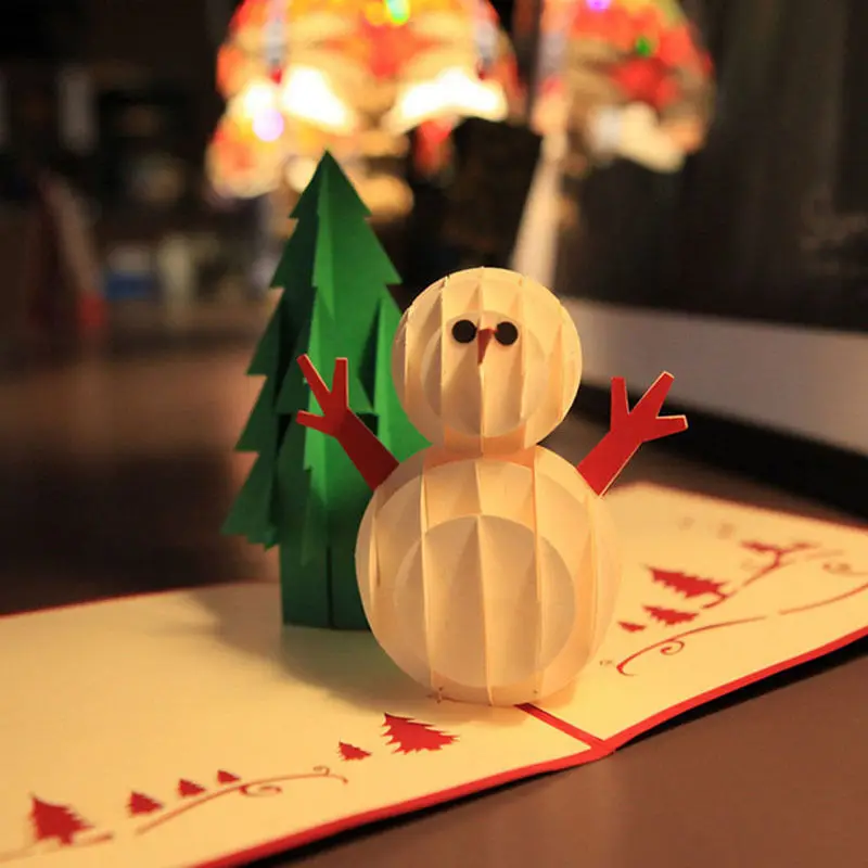 3D выдвижное приглашение поздравительная открытка День рождения Святого